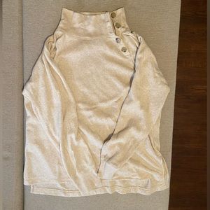 J. Crew Cream Button-Up Sweater